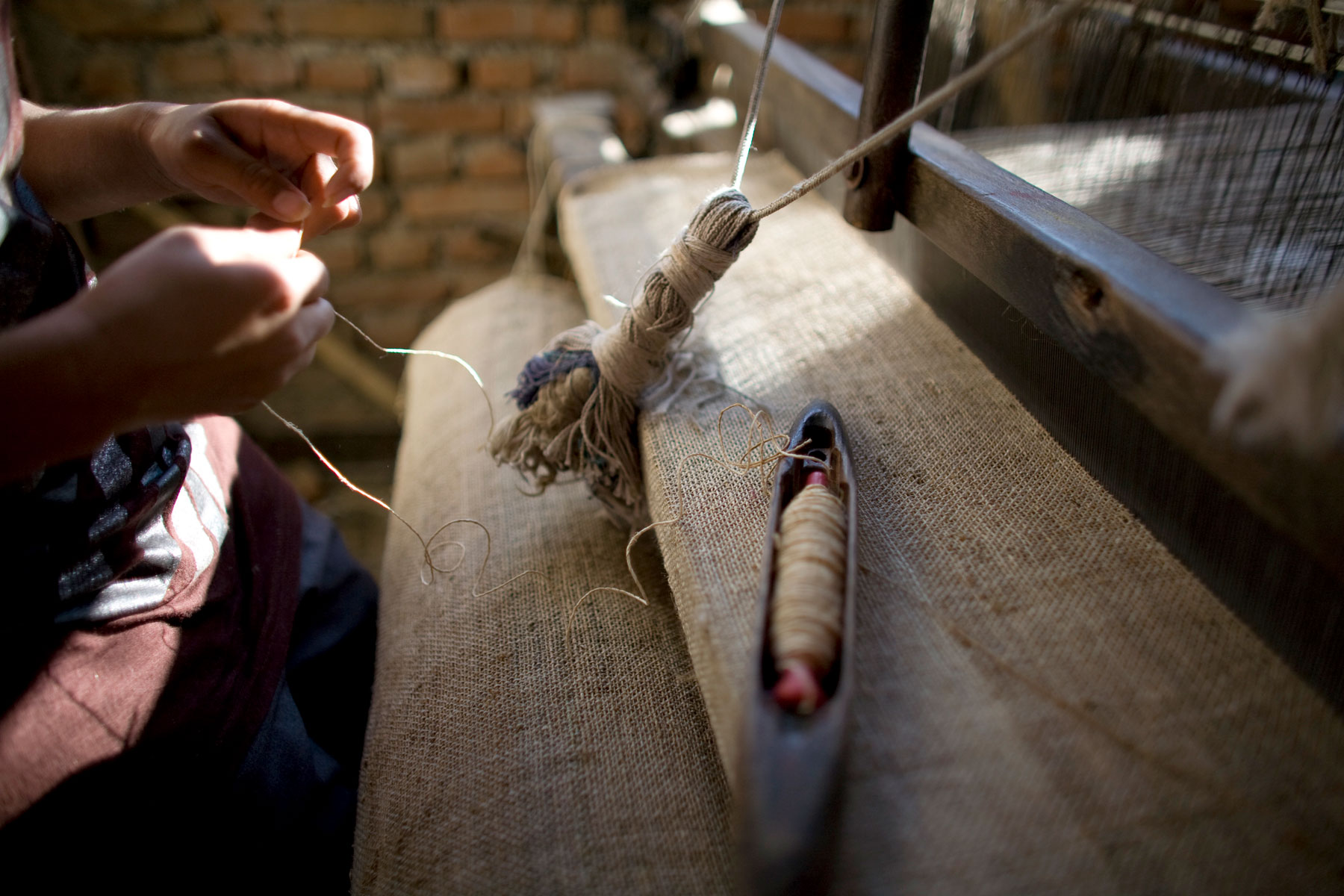 Nettle Weaving