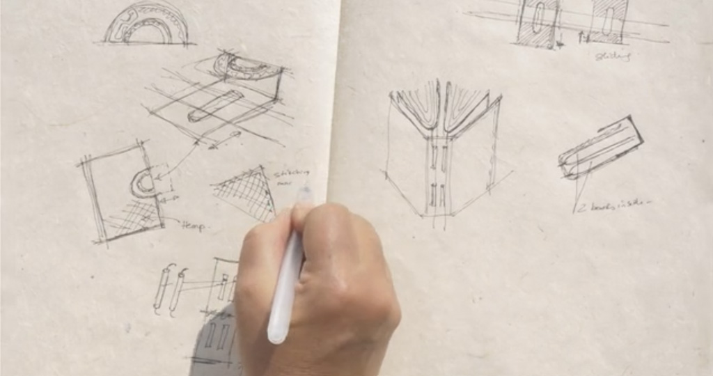 Sketching journal on Daphne Paper
